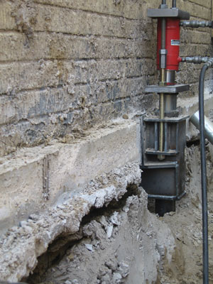 Commercial Push Pier Installation in Hinesville