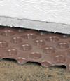 crawl space insulation installed in Fayetteville over our extra large drainage matting