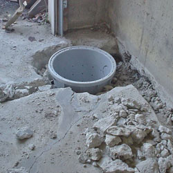 Placing a sump pit in a Griffin home