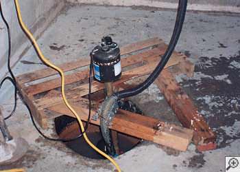A Hillsboro sump pump system that failed and lead to a basement flood.