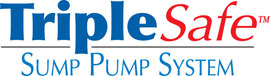 Sump pump system logo for our TripleSafe™, available in areas like Mcdonough