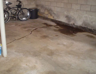 basement floor crack repair system in Georgia and South Carolina