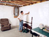 A basement wall covering for creating a vapor barrier on basement walls in Macon, Charleston, Savannah