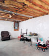 CleanSpace® basement wall vapor barrier installed in Covington